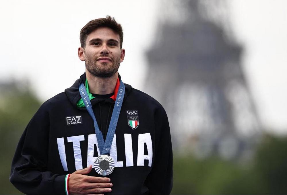 Ganna regala all'italia la prima medaglia